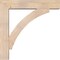 Ekena Millwork Thorton Block Smooth Bracket w/ Offset Brace, Douglas Fir, 7 1/2"W x 38"D x 38"H BKT0806X38X38THR05SDF - alternate 2